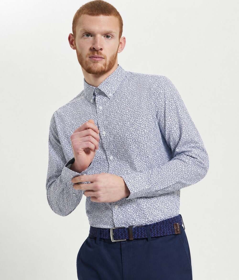 Ben Sherman Slim Fit Stretch Floral Shirt 15-15.5 32/33